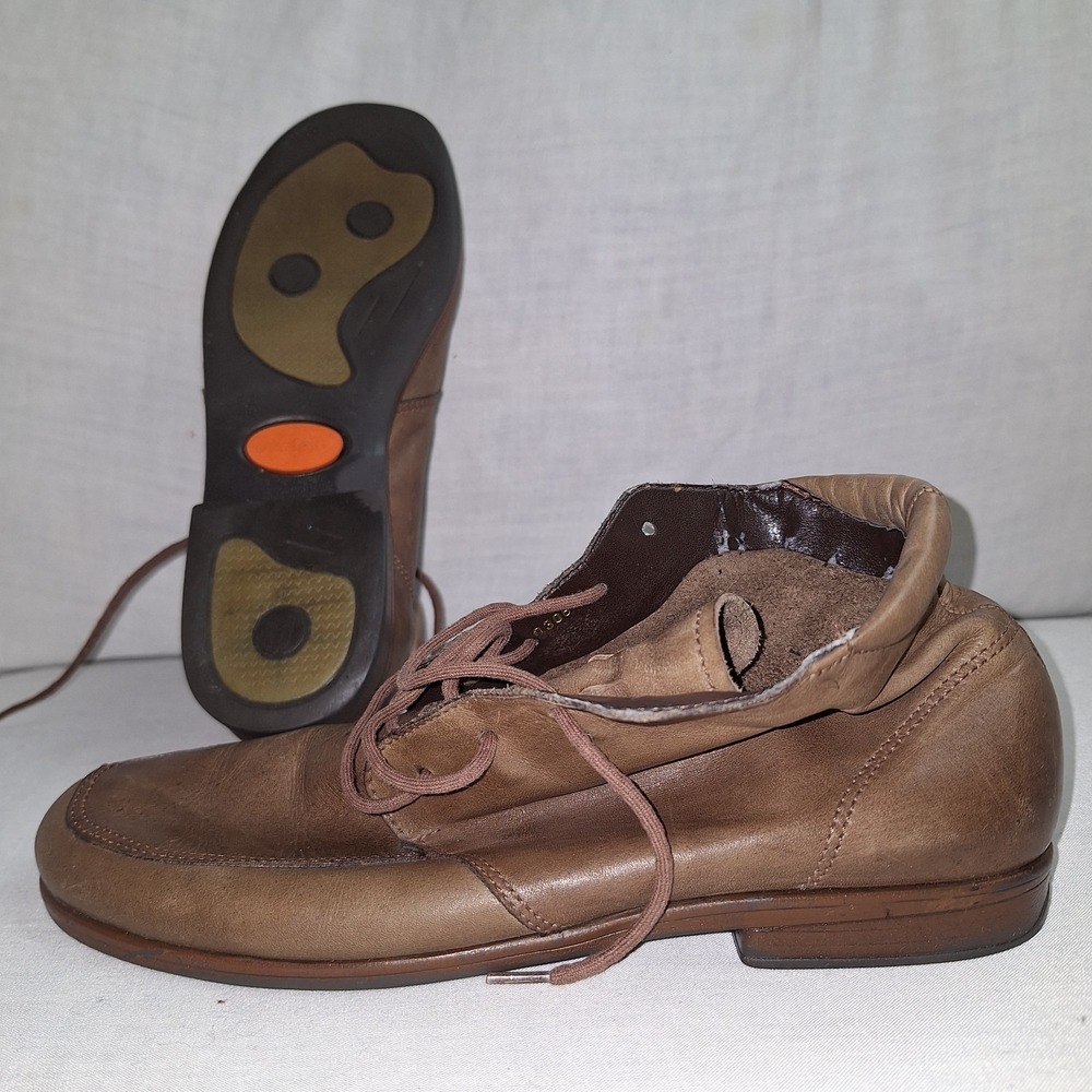Azaleia Boots Made In Brazil Women's US 7 EU 38 Brown Leather Lace Up Ankle Boot
